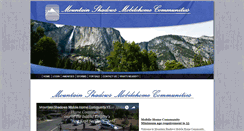 Desktop Screenshot of mountainshadowsmhc.com