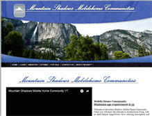 Tablet Screenshot of mountainshadowsmhc.com